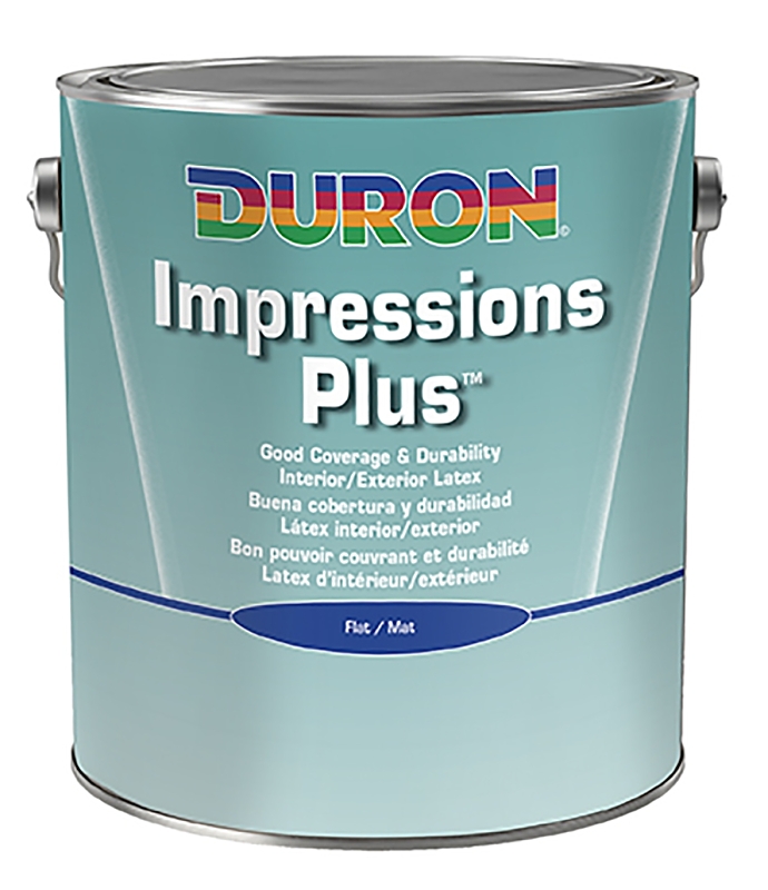 Duron DU30W1051-16 Paint, Flat, White, 1 gal, 350 to 400 sq-ft/gal Coverage Area