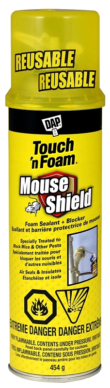 Touch 'n Foam Home Seal 7565041612 Minimum Expanding Sealant, Amber, 30 to 120 deg F, 12 oz Aerosol Can
