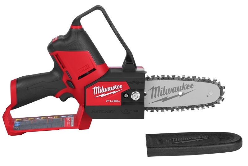 Milwaukee M12 FUEL, HATCHET 2527-20 Pruning Saw, 4 Ah, 3 in Cutting Capacity, 6 in L Bar/Chain