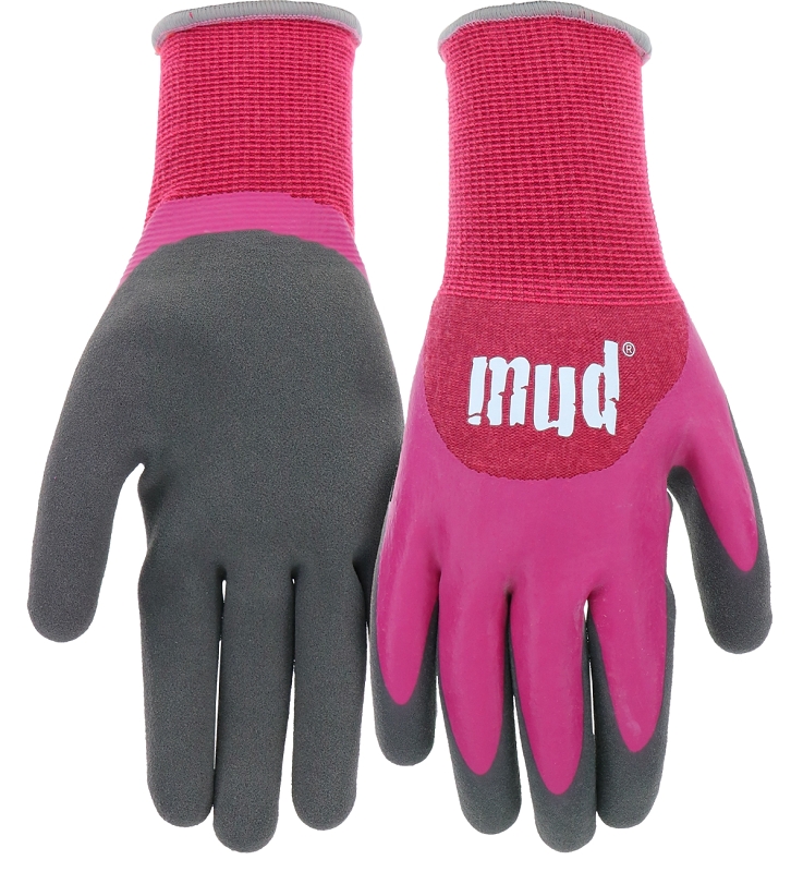 GLOVE LATEX DIP MAGENTA SM/MED