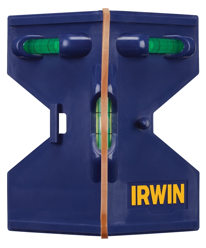 IRWIN 1794482 Post Level, 5-1/2 in L, 3 -Vial, Magnetic, Plastic