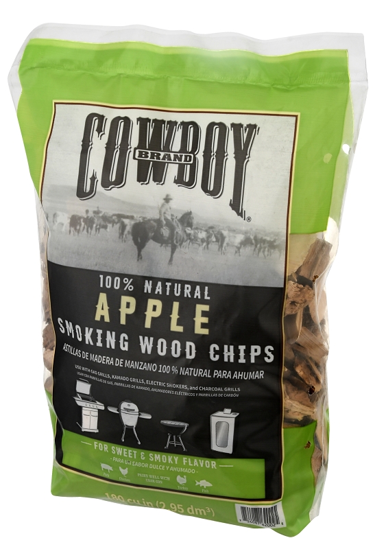 Cowboy 51312T Series Smoking Chip, Apple, 12 in L, Wood, 180 cu-in