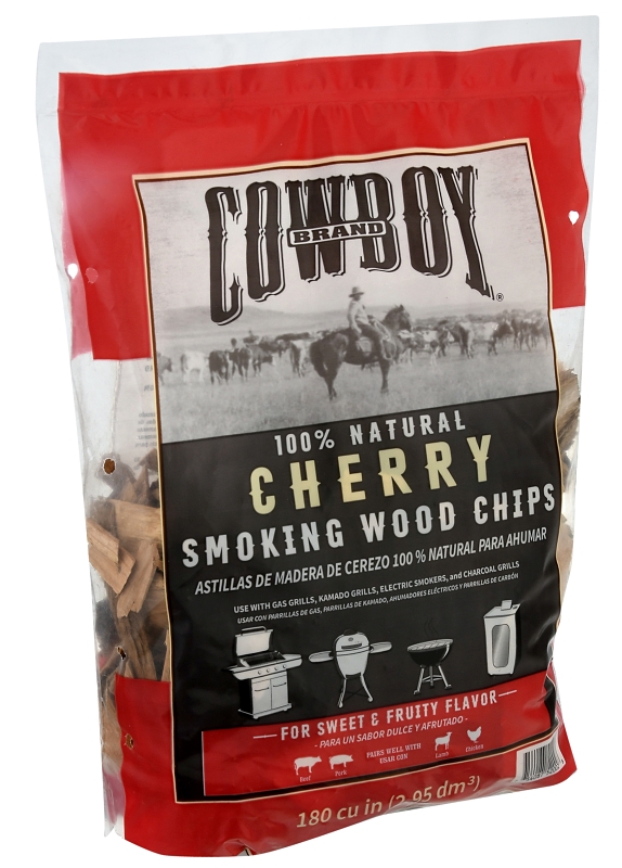 Cowboy 51412T Series Smoking Chip, Cherry, 12 in L, Wood, 180 cu-in