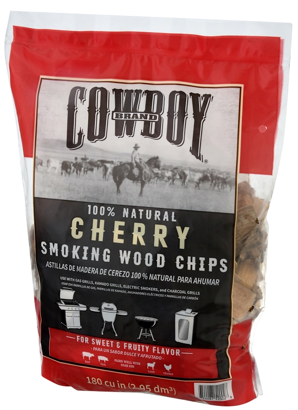 Cowboy 51412T Series Smoking Chip, Cherry, 12 in L, Wood, 180 cu-in