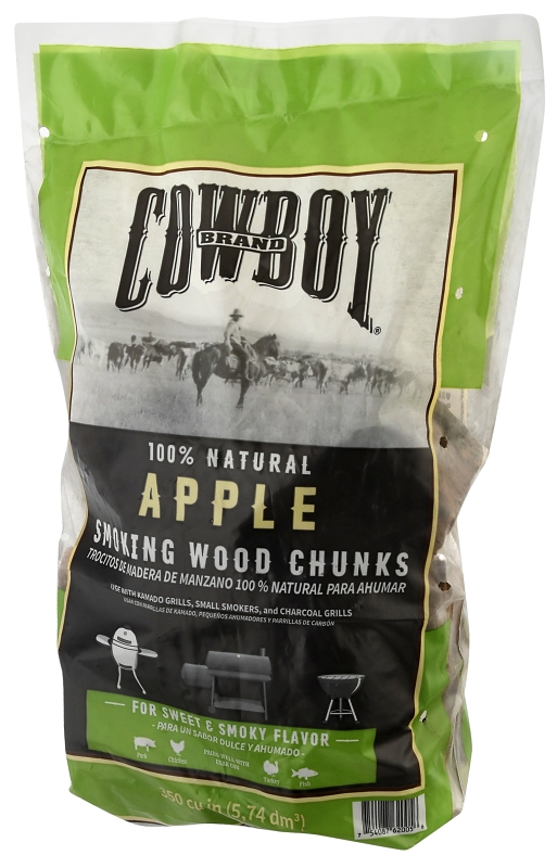 Cowboy 52330 Smoking Chunk, 16-3/4 in L, Wood, 350 cu-in