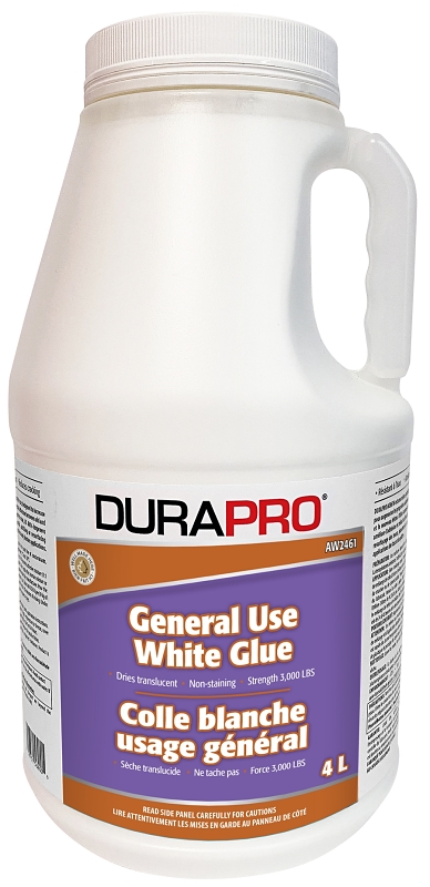 Dura Pro AW2461-004 General-Purpose Glue, White, 4 L, Bottle