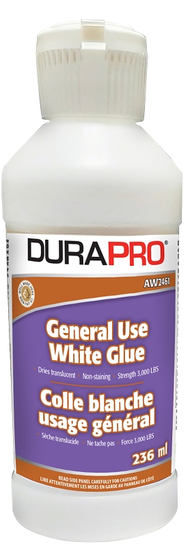 Dura Pro AW2461-236 General-Purpose Glue, White, 236 mL, Bottle