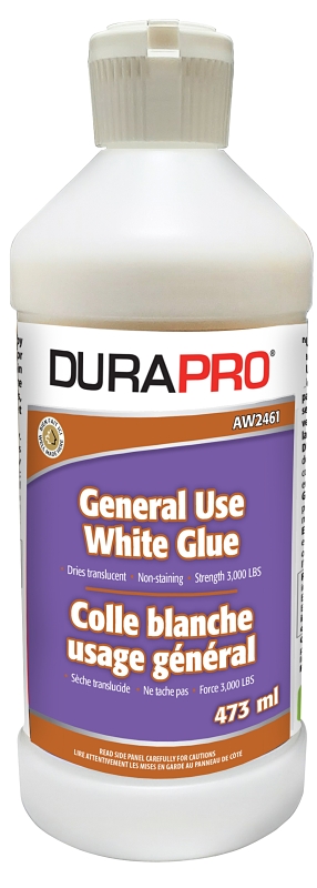Dura Pro AW2461-473 General-Purpose Glue, White, 473 mL, Bottle