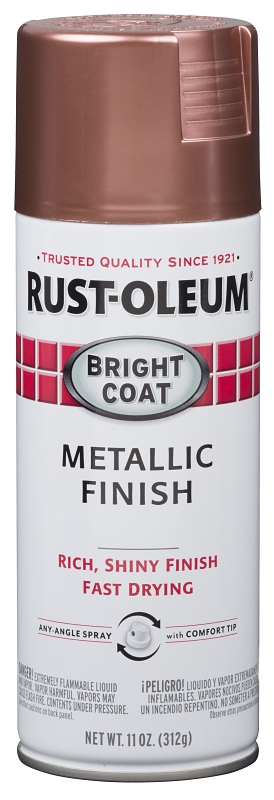 Rust-Oleum Stops Rust Bright Coat Metallic Spray Paint, 11 oz, Gold