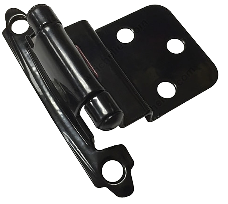 Richelieu BP13890 Cabinet Hinge, 100 deg Hinge Opening, 2-5/32 in W x 2-3/4 in H, Semi-Concealed, 2/BAG