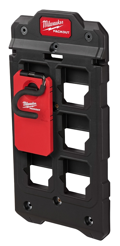 Milwaukee PACKOUT 48-22-8333 S-Hook, 25 lb Load, 4 in L, 3-1/2 in W, 7 in H, Metal/Polymer, Black/Red