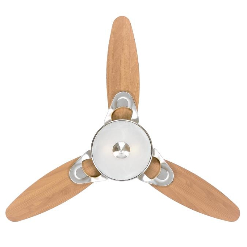 Westinghouse 7224400 Ceiling Fan with Light Fixture, 3-Blade, Beech/Weathered Maple Blade, 46 in Sweep, Plywood Blade