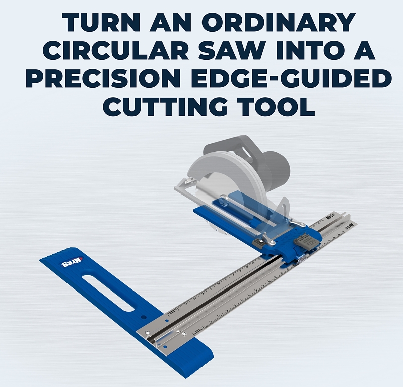 Kreg Rip-Cut KMA2685 Circular Saw Edge Guide, Aluminum/Plastic