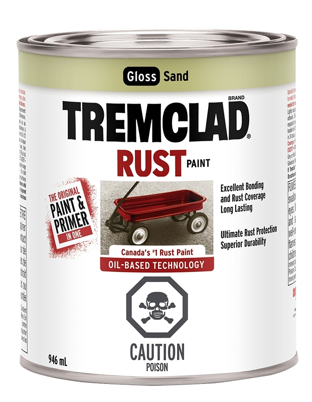 Tremclad 254903 Rust Preventative Paint, Oil, Sand, 946 mL, Can