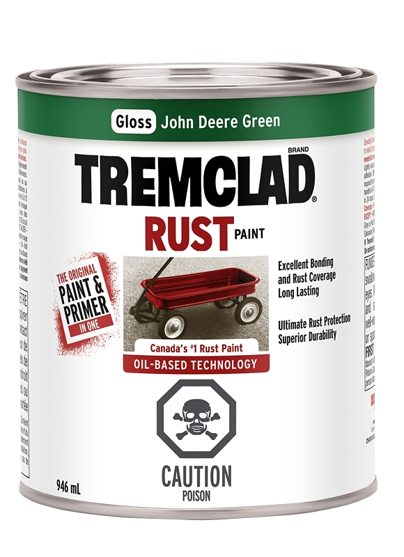 Tremclad 254913 Rust Preventative Paint, Oil, Green, 946 mL, Can