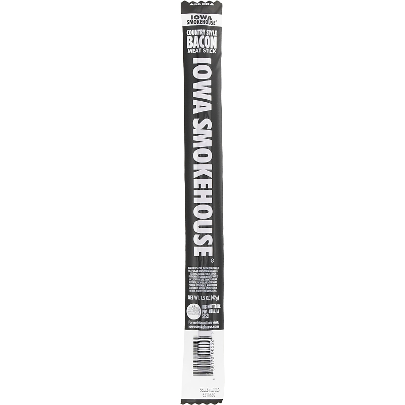 Iowa Smokehouse is-1.5csba-m Meat Stick, Bacon, 1.5 oz