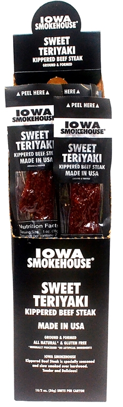 Iowa Smokehouse IS-2KBT Kippered Beef Steak, Sweet Teriyaki, 2 oz