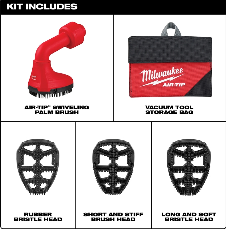 Milwaukee AIR-TIP Series 49-90-2020 Swiveling Palm Brush