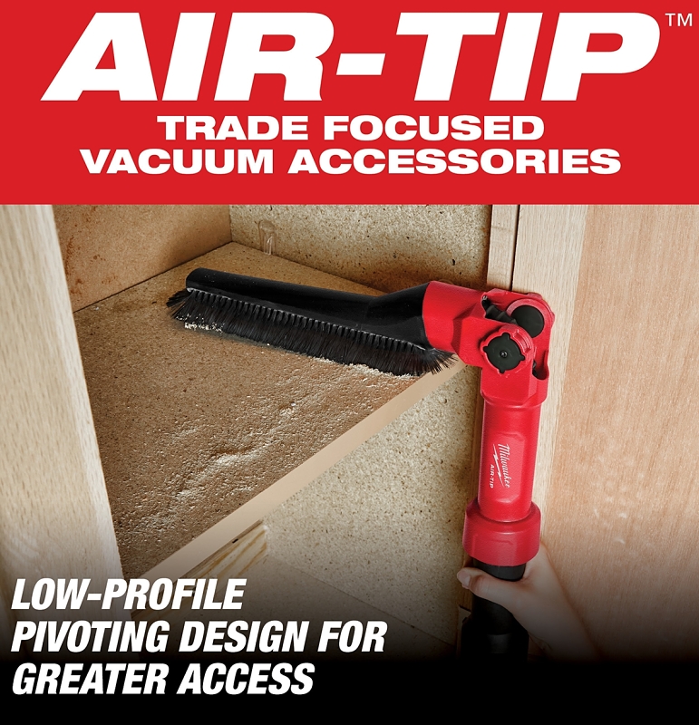 Milwaukee AIR-TIP Series 49-90-2027 Low-Profile Pivoting Brush Tool
