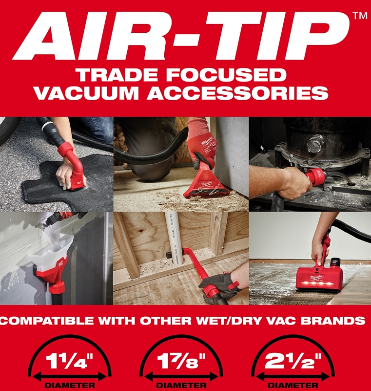 Milwaukee 49-90-1980 Dust Extraction Adaptor Kit, 1-7/8 in Connection