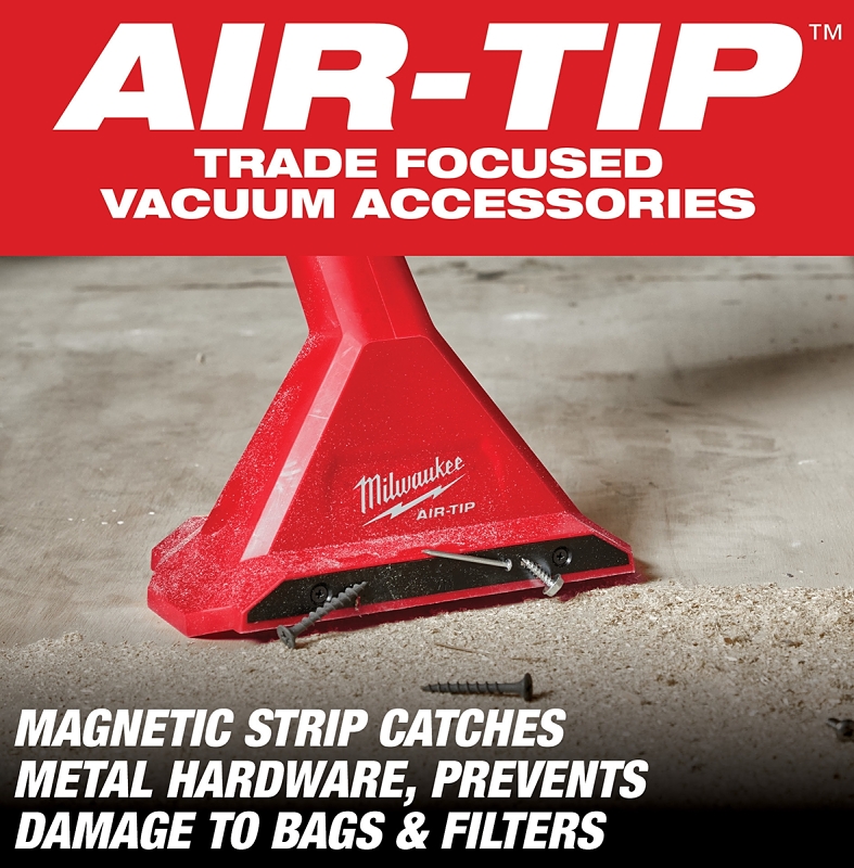 Milwaukee AIR-TIP Series 49-90-2032 Magnetic Utility Nozzle, Plastic, Black/Red