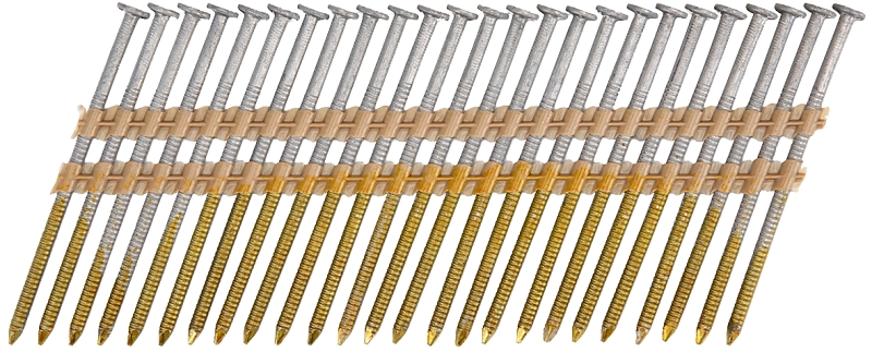 ProFIT 0710176S Collated Nail, 3 in L, 316 Stainless Steel, Round Head, Ring Shank