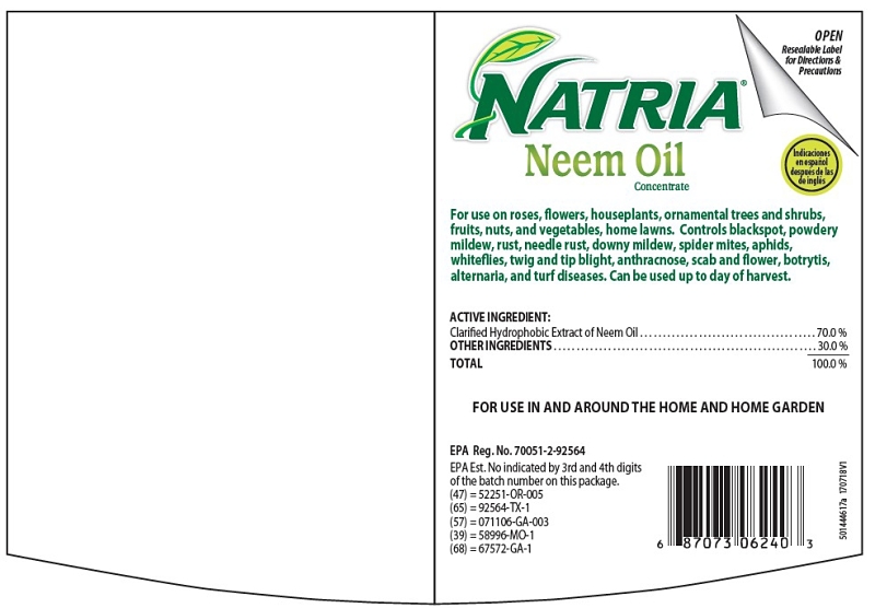 Natria 706240A Neem Oil, Liquid, Spray Application, 24 oz Bottle