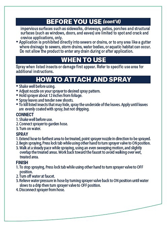 BioAdvanced 707522A Insect Killer, Liquid, Spray Application, 32 oz Bottle