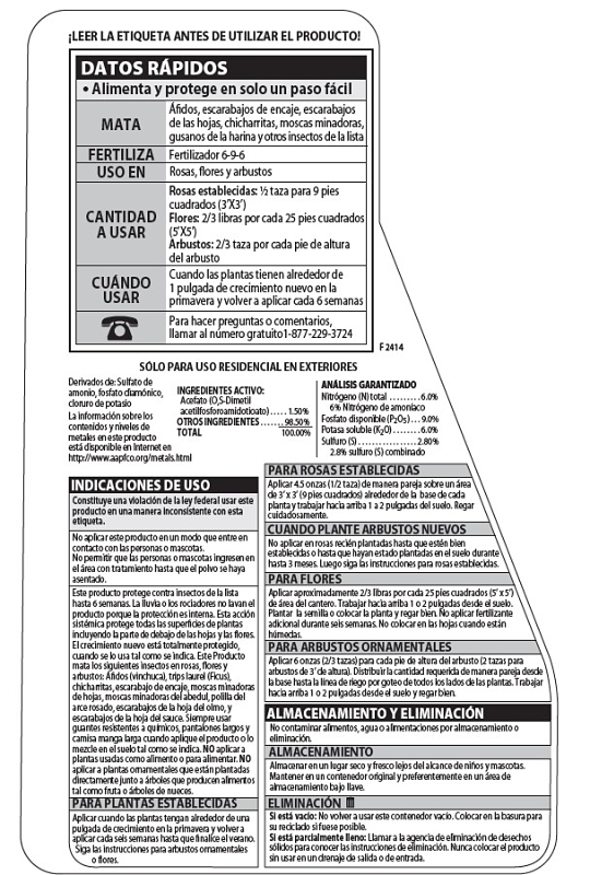 BioAdvanced 708110A Systemic Rose and Flower Care, 5 lb Bottle, Granular, 6-9-6 N-P-K Ratio