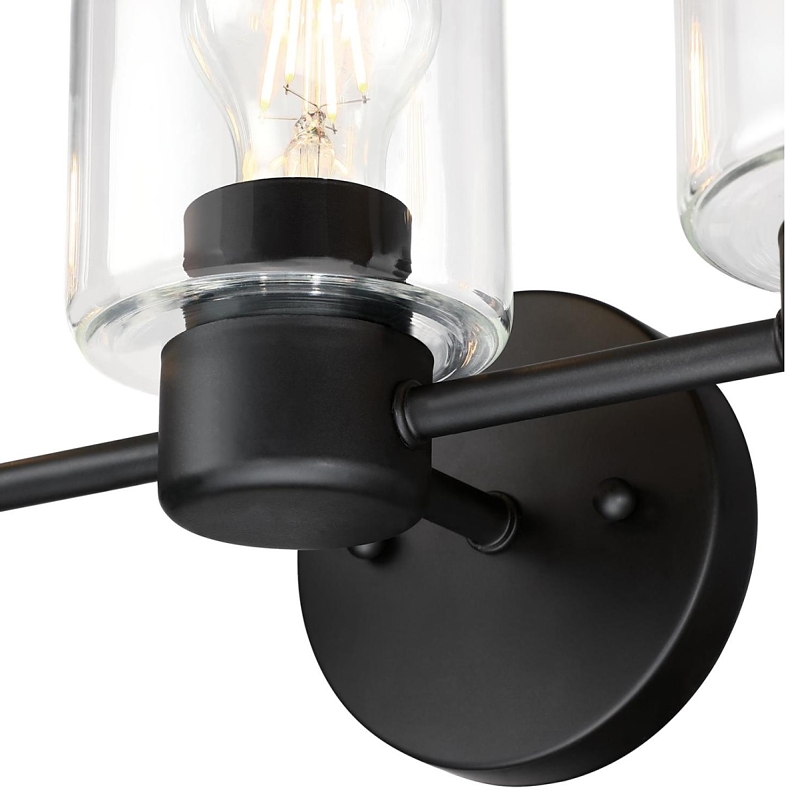 Westinghouse Sylvestre Series 61156 Wall Fixture, 120 V, 3-Lamp, Incandescent, LED Lamp, Steel Fixture