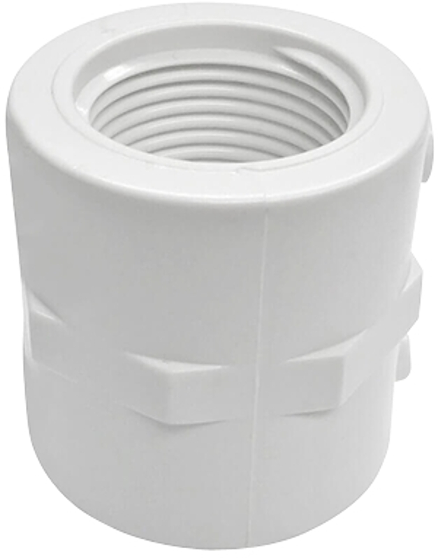 Xirtec 140 435467 Pipe Coupling, 3/4 in, FPT, White, SCH 40 Schedule, 480 psi Pressure