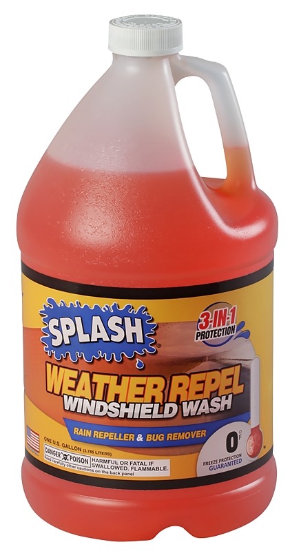 Splash Weather Repel Series 238197-35 Windshield Wash Fluid, Orange, 1 gal, Jug
