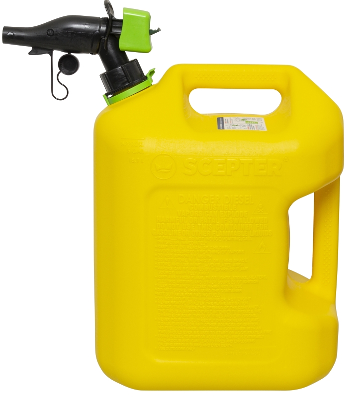 Scepter FSCD571 Smart Control Can with Rear Handle, 5 gal, Yellow