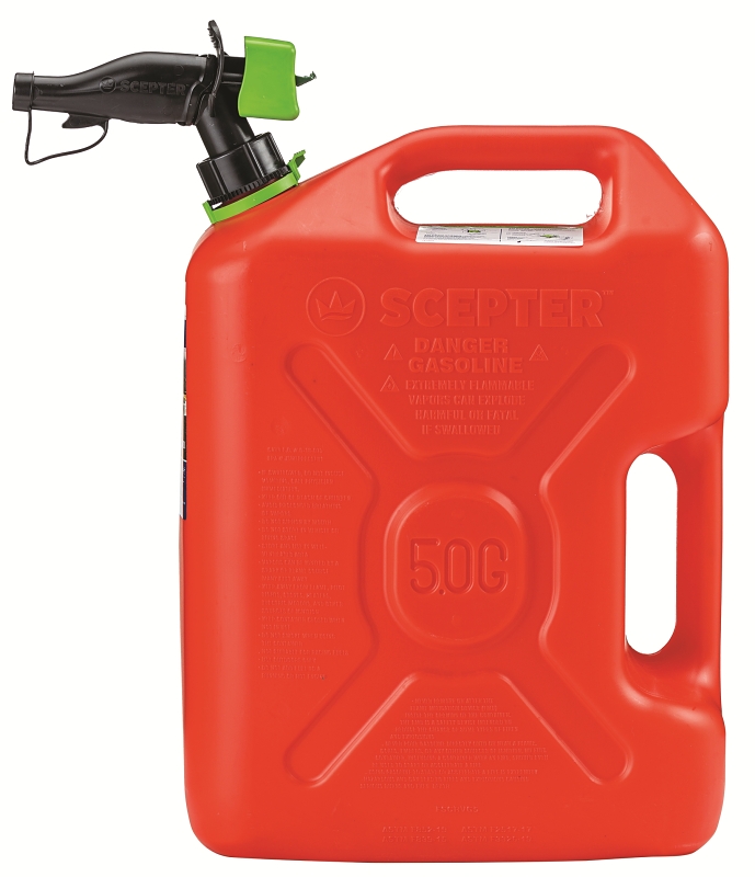 Scepter FSCRVG5 Gas Can, 5 gal, HDPE, Red