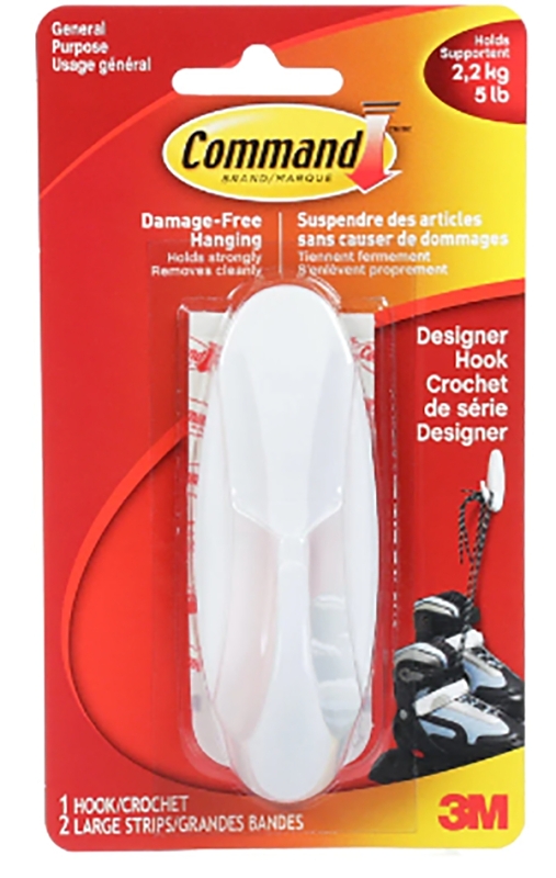 HOOK DESIGNER WHITE LARGE