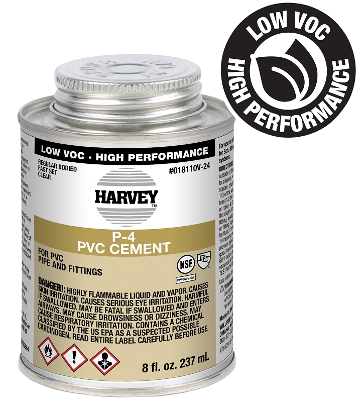 Harvey 18110V-24 Regular-Bodied Fast Set Cement, 8 oz Can, Liquid, Clear