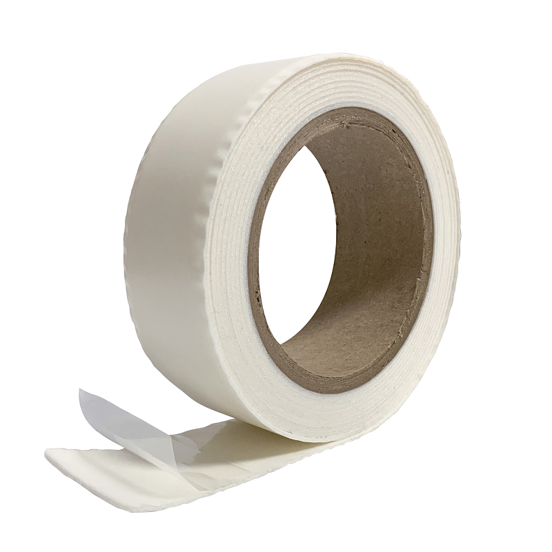 Frost King GS110 Weatherstrip Tape, 1/4 in W, 10 ft L, 1 in Thick, PVC Backing, White