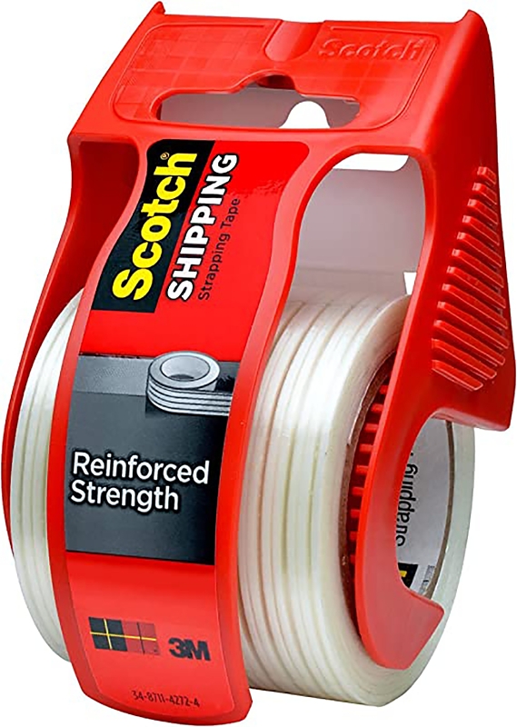 3M 50 Strapping Tape, 360 in L, 1.88 in W, PVC Backing