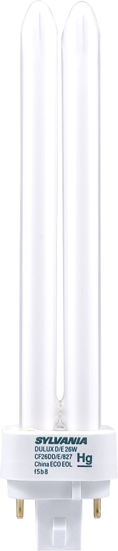 Sylvania 20941 Compact Fluorescent Bulb, 26 W, T4 Lamp, G24Q-3 Lamp Base, 1710 Lumens, 2700 K Color Temp