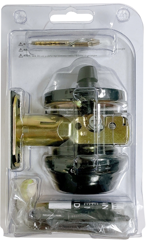 Prosource Key Machine ProSource DLX91-SP5V24 Deadbolt, 3 Grade, Brass Key Key, Metal, Matte ...