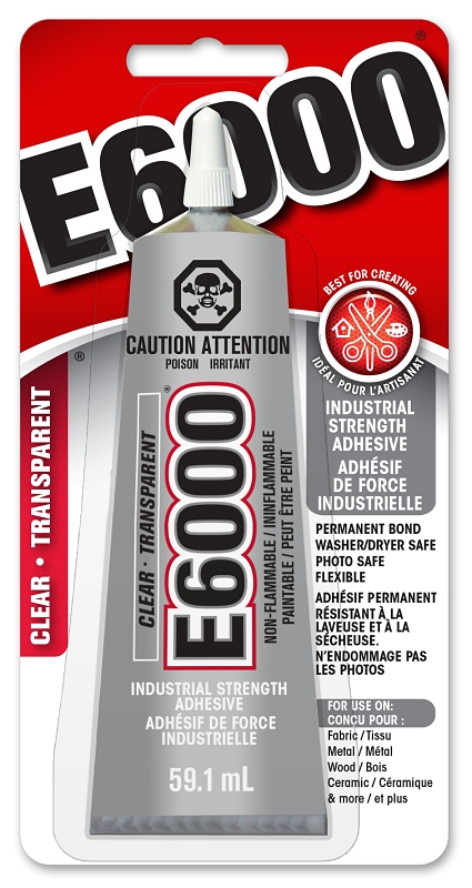 ECLECTIC PRODUCTS E-6000 Plus Clear Industrial Strength Adhesive