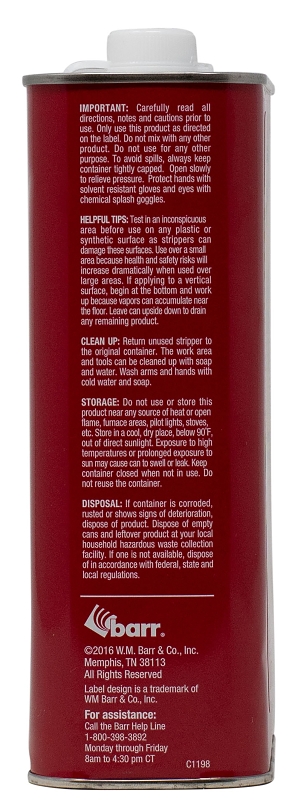Jasco 501SC Paint/Epoxy Remover, Liquid, Aromatic, Opaque, 1 qt