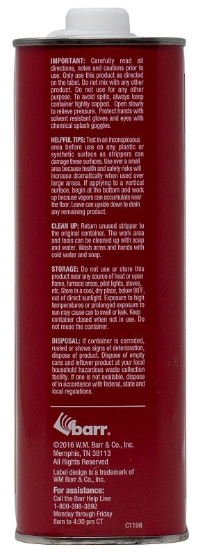 Jasco QJPR501 Paint and Epoxy Remover, Liquid, Aromatic, Opaque, 1 qt