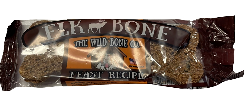 The Wild Bone Co 1822 Feast Dog Biscuit, Jerky, Elk, 1 oz