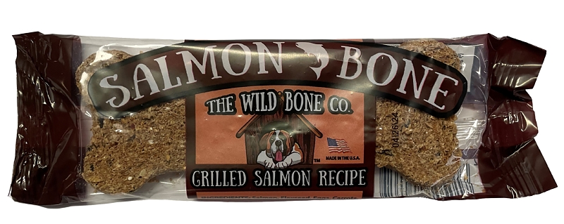 The Wild Bone Co 1882 Bone Dog Biscuit Treat, Grilled Salmon, 1 oz