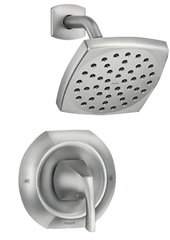 Moen Lindor PosiTemp Series 82506SRN Tub and Shower Valve, 1.75 gpm, 6