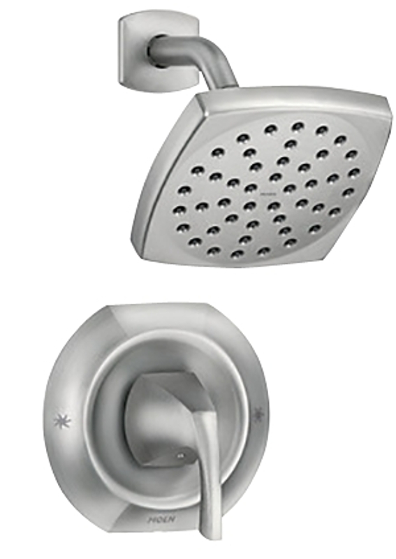 MOEN Align Single-Handle Posi-Temp Eco-Performance Tub And Shower Faucet Trim Kit In Brush Nickel Valve Not Included