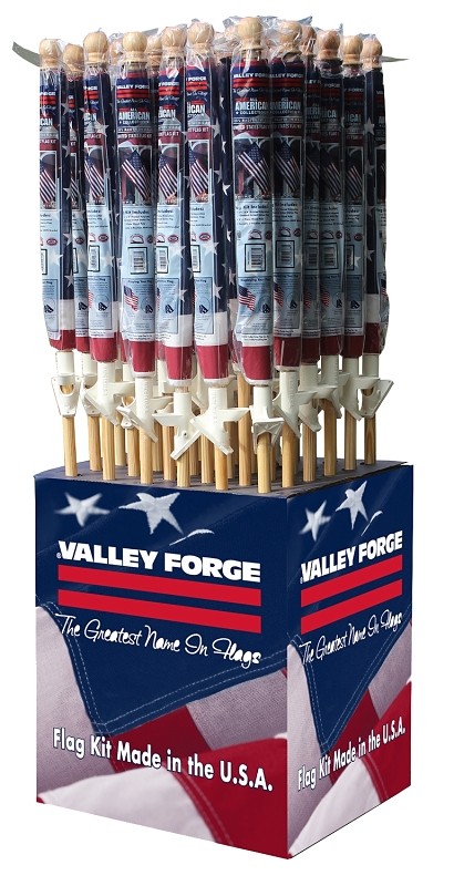 VALLEY FORGE FLAG - Valley Forge AA99051 Flag Kit Display 36 Pack # ...