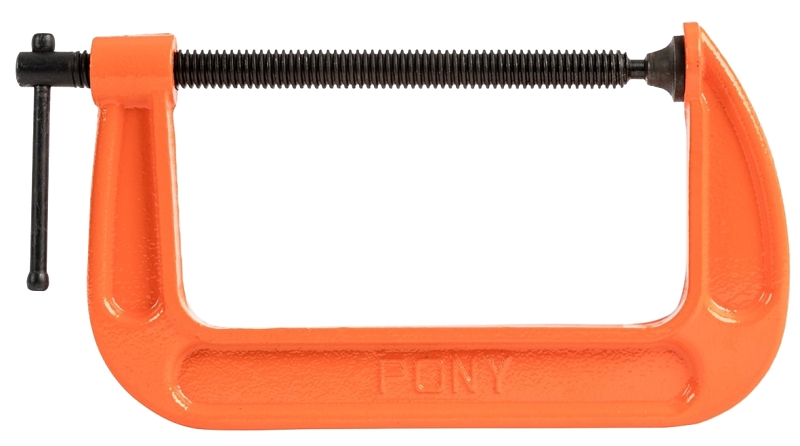 C-CLAMP ADJ STEEL ORANGE 6IN