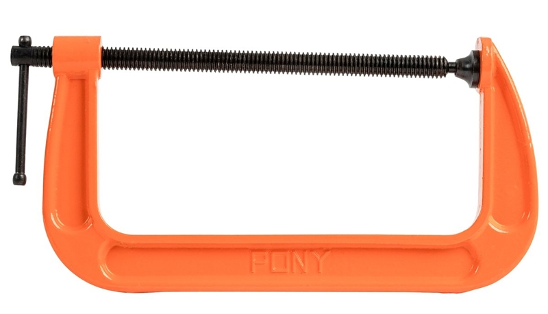 C-CLAMP ADJ STEEL ORANGE 8IN